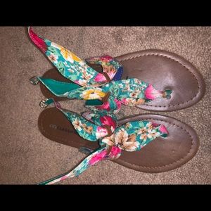 Floral sandals